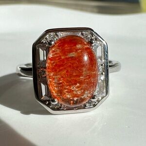 Sunstone Serling Silver Ring
